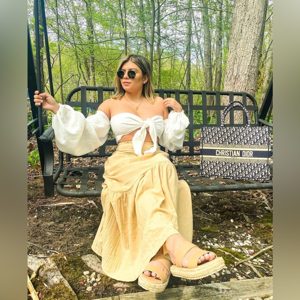 Sexy backless collar wrap crop top